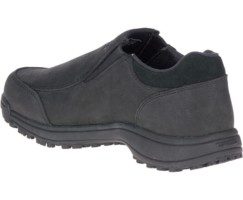 Zapatos De Seguridad Hombre - Merrell Sutton Moc Ac+ Pro - Negras - HJNU-12957